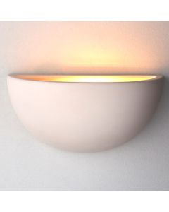 Pride LED Wall Light In Unglazed Ceramic