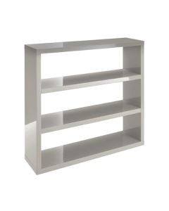 Puro Wooden Bookcase In Stone High Gloss With 2 Shelves