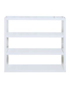 Puro Wooden Bookcase In White High Gloss With 2 Shelves