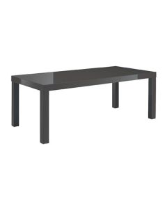 Puro Wooden Coffee Table In Charcoal High Gloss