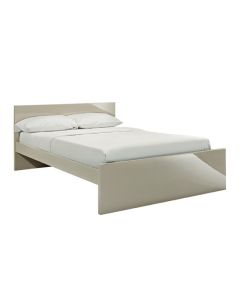 Puro Wooden Double Bed In High Gloss Stone