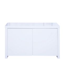Puro Wooden Sideboard In White High Gloss With 2 Doors