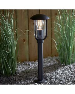 Quinn Outdoor Post In Textured Black