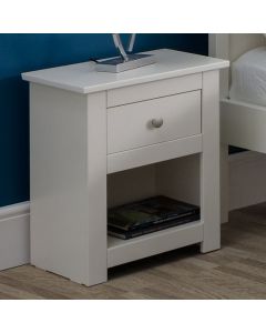 Radley Wooden 1 Drawer Bedside Cabinet In White