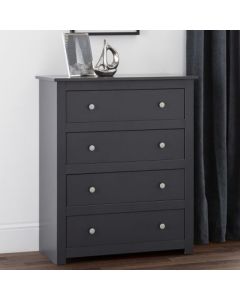 Radley Wooden Chest Of Drawers In Anthracite With 4 Drawers