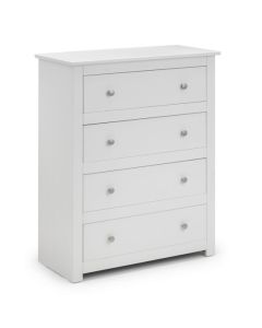 Radley Wooden Chest Of Drawers In White With 4 Drawers