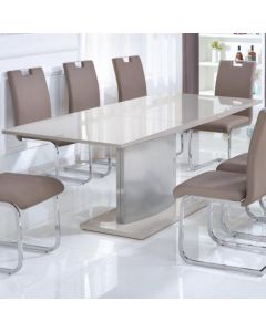 Rembrock Extending Dining Table In High Gloss Champagne