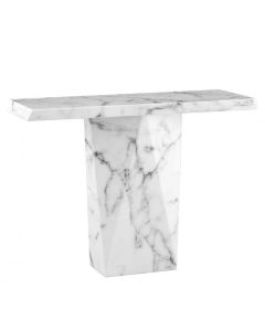 Rhine Marble Console Table In White