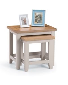 Richmond Wooden Nest Of Tables In Elephant Grey