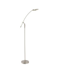 Rico LED Floor Lamp In Satin Nickel