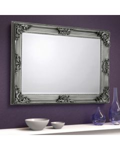 Rococo Wall Mirror In Pewter Effect