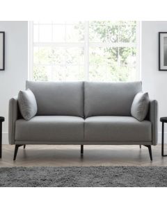 Rohe Platinum Wool Effect 2 Seater Sofa In Grey