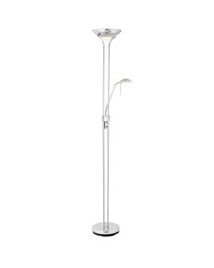 Rome Mother And Child Task Floor Lamp In Polished Chrome