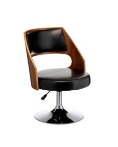 Sakai Black Faux Leather Home And Office Chair With Arms