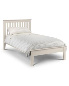 Salerno Shaker Wooden Single Bed In Ivory