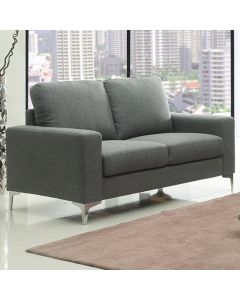 Sally Linen Fabric 2 Seater Sofa In Grey