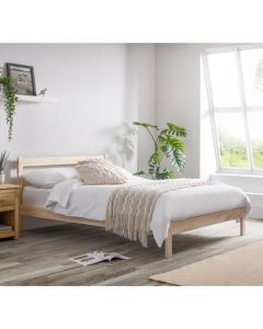 Sami Wooden Single Bed In Unfinished Pine