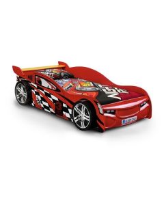 Scorpion Wooden Racer Kids Single Bed In Red High Gloss