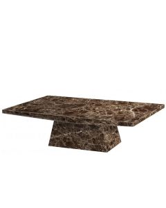 Senegal Marble Rectangular Coffee Table In Natural Stone