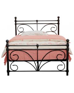 Separo Metal Single Bed In Black