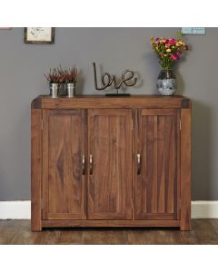 Shiro Large Wooden Shoe Storage Cabinet In Walnut