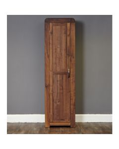 Shiro Tall Wooden Shoe Storage Cabinet In Walnut