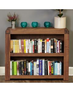 Shiro Wooden 1 Shelf Low Bookcase In Walnut