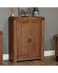 Shiro Wooden Shoe Storage Cabinet In Walnut