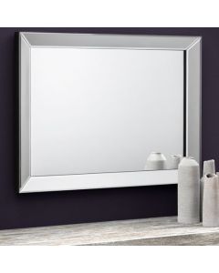 Soprano Clear Glass Rectangular Wall Mirror