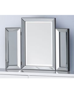 Soprano Folding Dressing Mirror In Clear Glass