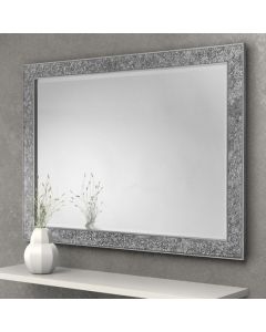 Staccato Fragment Wall Mirror In Silver