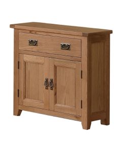 Stirling Compact Sideboard In Light Oak With 2 Doors And 1 Drawer