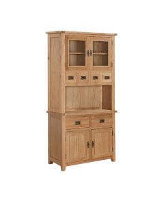 Stirling Large Display Unit In Light Oak With 2 Doors