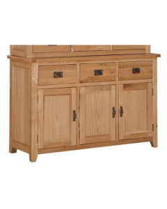 Stirling Large Sideboard In Light Oak With 3 Doors And 3 Drawers