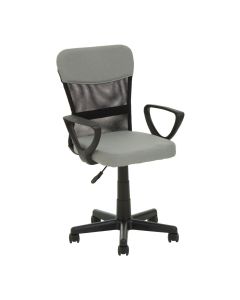 Stratford Polystyrene Swivel Home And Office Chair In Grey And Black
