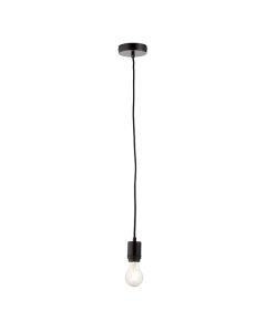 Studio LED Ceiling Pendant Light In Matt Black