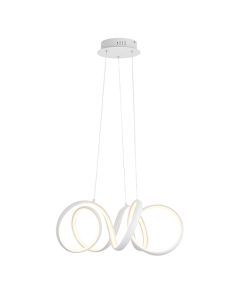 Synergy Small Ceiling Pendant Light In Sand White With White Diffuser