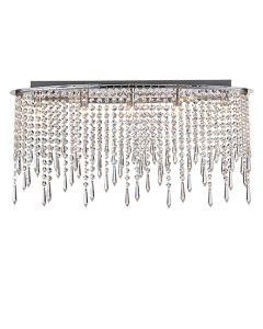 Thornton 5 Bulbs Decorative Flush Ceiling Light In Chrome