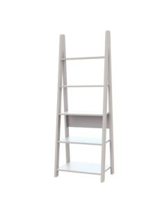 Tiva Wooden Ladder Bookcase In White