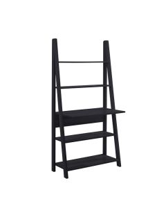 Tiva Wooden Ladder Computer Desk In Black