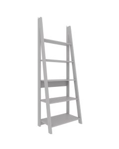 Tiva Wooden Ladder Design Bookcase In Grey