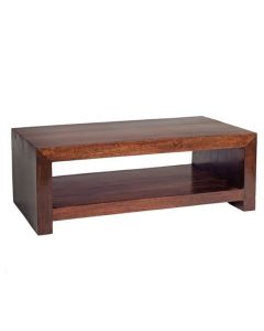 Toko Large Wooden Coffee Table In Dark Mango