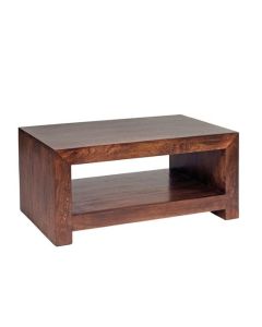 Toko Small Wooden Coffee Table In Dark Mango