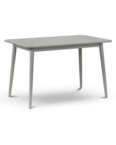 Torino Lunar Wooden Dining Table In Grey