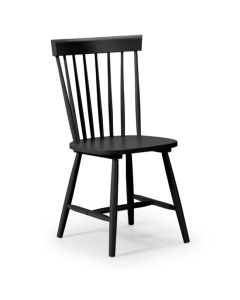 Torino Wooden Dining Chair In Black