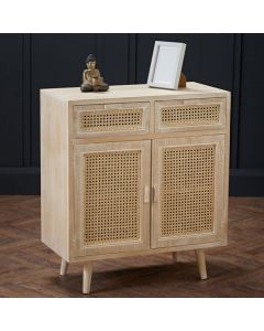 Toulouse Wooden 2 Doors And 2 Drawers Sideboard In Washed Oak