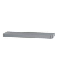 Trent Large Narrow Wooden Floating Wall Shelf In Matt Grey