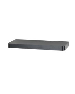 Trent Small Narrow Wooden Floating Wall Shelf In Matt Black