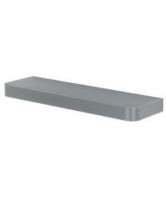 Trent Small Narrow Wooden Floating Wall Shelf In Matt Grey