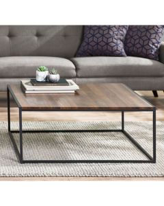 Tribeca Square Wooden Coffee Table Walnut